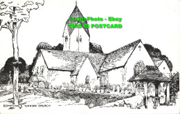 R357372 Somptings Saxon Church. Artists Studio Goring Pen Sketch - Monde