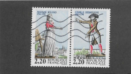 FRANCE 1989 -  N°YT 2595 2594 - Used Stamps