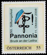 PM  50.Stiftungsfest Pannonia - Bruck An Der Leitha  Ex Bogen Nr. 8021725  Postfrisch - Personnalized Stamps