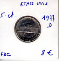 Etats Unis. 5 Cent 1977 D - 1938-…: Jefferson
