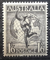 AUSTRALIA 1949 Airmail Poste Aérienne,  Allégorie 1 / 6 S Gris Brun  , Neuf / * MH ,TB - Mint Stamps