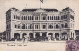 Close Up Raffles Hotel Singapore P. Used  Edit Wilson Hotel De L' Europe And Orchad Road - Singapour