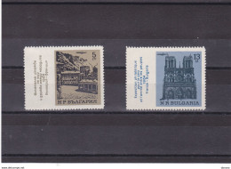 BULGARIE 1964 Monastère De Rila, Notre Dame De Paris Yvert 1293-1294, Michel 1500-1501 NEUF** MNH - Nuevos