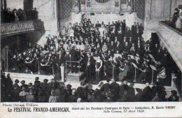 4V4Sb   Paris Festival Franco - Américain Donné Par Chanteurs Classiques En 1924 Salle Gaveau - Autres & Non Classés