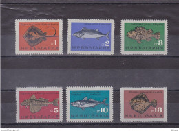 BULGARIE 1965 POISSONS Yvert  1328-1333, Michel 1542-1547 NEUF** MNH Cote 6 Euros - Nuevos