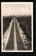 AK Berlin-Tiergarten, Stadtpanorama Mit Blick über Die Ost-West-Achse  - Dierentuin