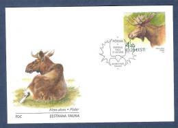 Estonia 2006  Stamp FDC Estonian Fauna The Elk. Mi 542 - Estonie