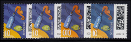 3723 Flaschenpost 10 Cent - Vier Teilauflagen Aus Der 200er-Rolle, Set ** - Rollo De Sellos