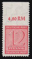 119BX Ziffer 12 Pf - Postmeistertrennung **, Im OR Ungezähnt, Tiefst Geprüft BPP - Mint
