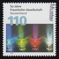 2038 Fraunhofer-Gesellschaft, Muster-Aufdruck - Errors & Oddities