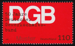 2083 Deutscher Gewerkschaftsbund, Muster-Aufdruck - Variedades Y Curiosidades