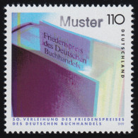 2075 Verleihung Des Friedenspreises Des Deutschen Buchhandels, Muster-Aufdruck - Abarten Und Kuriositäten