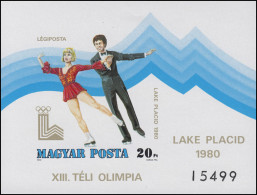 Block 140B Olympia Winterspiele Lake Placid - Eistanz 1979, Block Ungezähnt ** - Autres & Non Classés