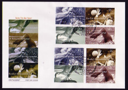 2578ff Bl.70 Sporthilfe 2007: ZD-Set Mit 4 Zusammendruck-Paaren Auf FDC ESSt - Se-Tenant