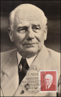 673 Wilhelm Pieck Auf Maximumkarte 1959 - Maximumkaarten