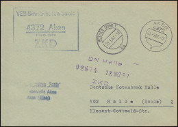 ZKD-Brief VEB Binnenhäfen Saale AKEN 23.3.1967 An Die DN In HALLE/SAALE 23.3.67 - Sonstige & Ohne Zuordnung
