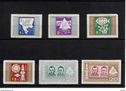 BULGARIE 1965 Carte, Voiier, Cosmonautes Yvert  1344-1349, Michel 1550-1553 + 1555-1556 NEUF** MNH Cote 6 Euros - Ungebraucht
