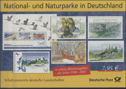 National- Und Naturparke Blockausgaben 1996-2002 ** - Otros & Sin Clasificación