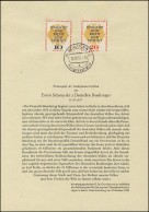 Berlin-ETB Nummer 29 Deutscher Bundestag, Buchstabe: A - 1er Día – FDC (hojas)
