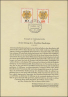 Berlin-ETB Nummer 29 Deutscher Bundestag, Buchstabe B - 1° Giorno – FDC (foglietti)