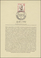 Berlin-ETB Nummer 26 Ludwig Heck, ESSt Buchstabe B - 1e Dag FDC (vellen)