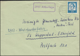 Landpost-Stempel 2951 Altburlage Auf Briefdrucksache WESTRHAUDERFEHN 24.4.1963 - Altri & Non Classificati