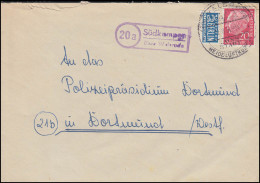 Landpost-Stempel Südkampen über Walsrode Auf Brief SSt WALSRODE 12.8.1954 - Otros & Sin Clasificación