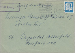 Landpost-Stempel 2341 Kronsgaard Auf Briefdrucksache FLENSBURG 7.5.1963 - Altri & Non Classificati