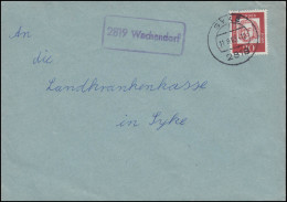 Landpost-Stempel 2819 Wachendorf Auf Brief SYKE 11.9.1963 - Altri & Non Classificati