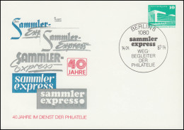 PP 17/25 Bauwerke 10 Pf Sammler Express 1987, SSt BERLIN Wegbegleiter 1987 - Altri & Non Classificati