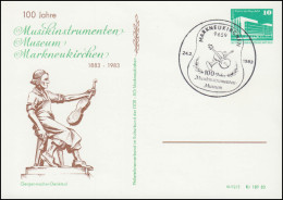 PP 17/43 Bauwerke Musikinstrumenten-Museum Markneukirchen 1983, SSt 24.2.1983 - Altri & Non Classificati