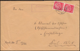 Landpost-Stempel Freienseen über GRÜNBERG (HESSEN) 18.3.1937 Nach Kiel-Wik - Storia Postale