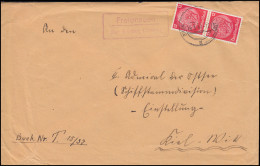 Landpost-Stempel Freienseen über GRÜNBERG (HESSEN) 18.3.1937 Nach Kiel-Wik - Brieven En Documenten