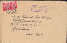 Landpost-Stempel Oberasphe über FRANKENBERG (EDER) LAND 7.12.1936 Nach Kiel-Wik - Briefe U. Dokumente
