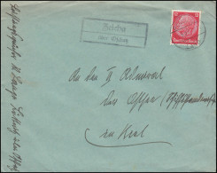 Landpost Zeicha über OSCHATZ 11.3.1937 Auf Brief Nach Kiel-Wik - Covers & Documents