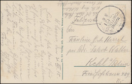 DEUTSCHE MARINE-SCHIFFSPOST No 121 - 31.8.1915 Auf AK SMS Kaiserin Nach Kehl/Rh. - Autres & Non Classés