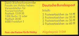 23b-b MH BuS 1980 - 4. Deckelseite: Blaudruck Stark Nach Oben Verschoben, ** - 1971-2000