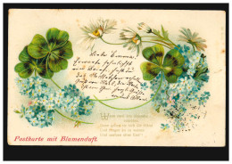 Lyrik-AK Postkarte Mit Blumenduft Und Mit Gedicht Trennung EINSIEDELN 19.11.1903 - Sonstige & Ohne Zuordnung