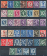 GB - Lot De 39 Timbres (o) Reine Elisabeth II - Gebraucht