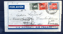 060524  COURRIER AIR FRANCE 1935   CACHET  ENTIEREMENT TRANSPORTE PAR AVION - 1927-1959 Storia Postale