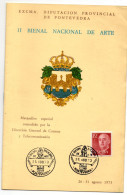 Librito Con Matasello Commemorativo Bienal De Pontevedra De 1973 - Covers & Documents