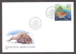 Fauna - The Ringed Seal Estonia 2003 Stamp FDC  Mi 468 - Other & Unclassified