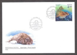 Fauna - The Ringed Seal Estonia 2003 Stamp FDC  Mi 468 - Andere & Zonder Classificatie