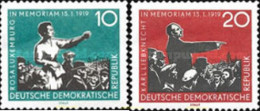 DDR POLÍTICA 1959 Yv 389/90 MNH - Unused Stamps