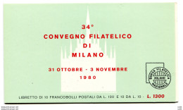 Libretto Del 34° Convegno Filatelico Di Milano 1980 - Varietà E Curiosità