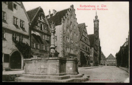 Ak Germany, Rothenburg O.d. Tauber | Herrenstrasse Mit Rathhaus #ans-1966 - Rothenburg O. D. Tauber