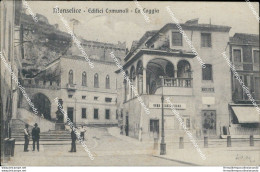 Ba277 Cartolina Monselice Edifici Comunali La Loggia Padova Veneto 1915 - Padova