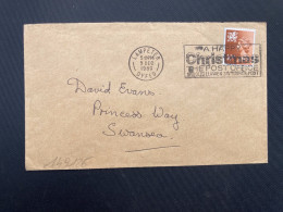 LETTRE TP MACHIN 10p OBL.MEC.5 DEC 1980 LAMPETER - Gales