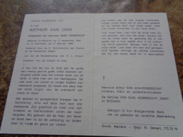 Doodsprentje/Bidprentje   ARTHUR VAN DAM   Beveren 1899-1986  (Echtg Anna ROBBRECHT) - Religione & Esoterismo