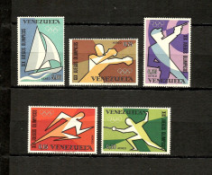 Venezuela  1968  .-  Y&T  Nº    951/955   Aéreos    ** - Venezuela